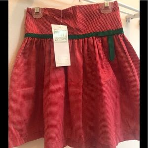 Orient Expressed Windowpane Checked Holiday Skirt